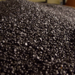 black polyethylene pellets